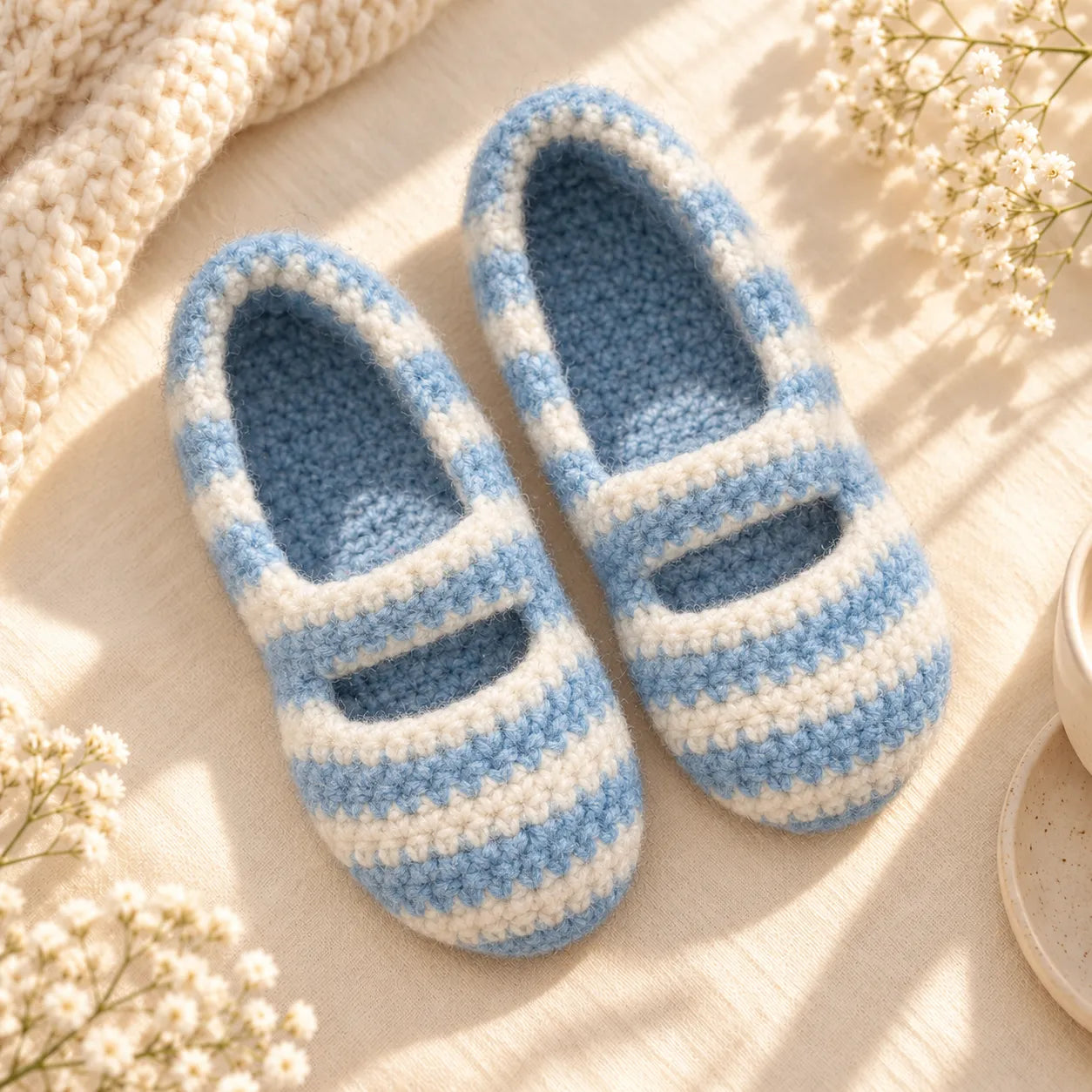 Balletcore Felted Slippers Crochet Pattern
