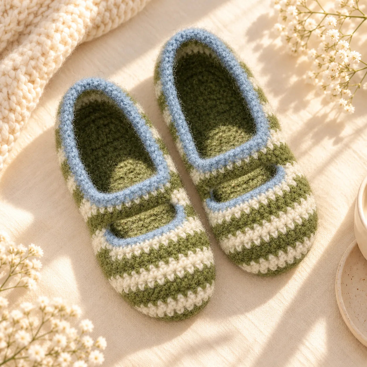 Balletcore Felted Slippers Crochet Pattern