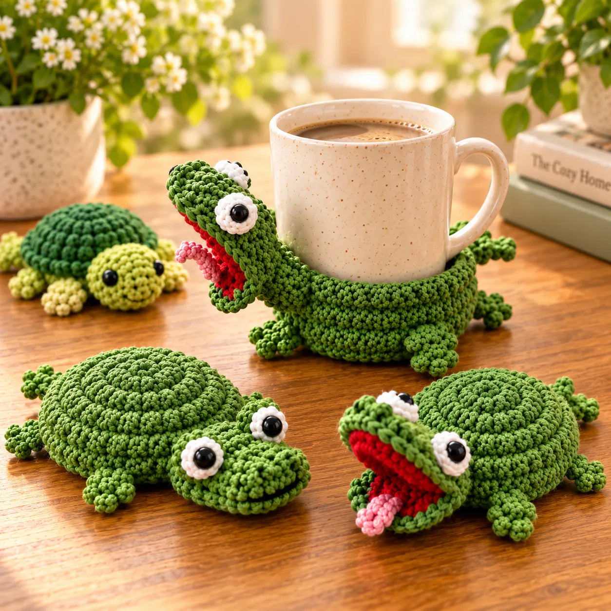 28 Pop-Up Coasters Crochet Patterns