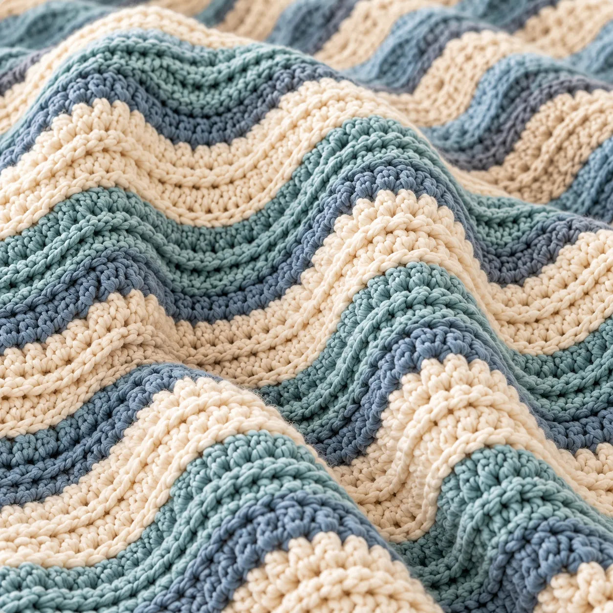 Coastal Calm Blanket Crochet Pattern