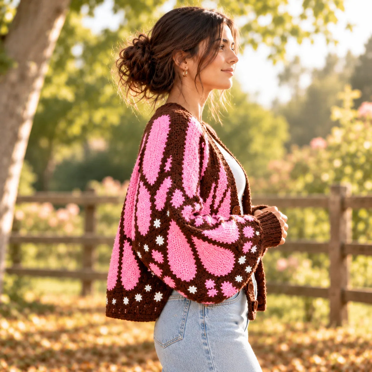 Flutterbloom Cardigan Crochet Pattern