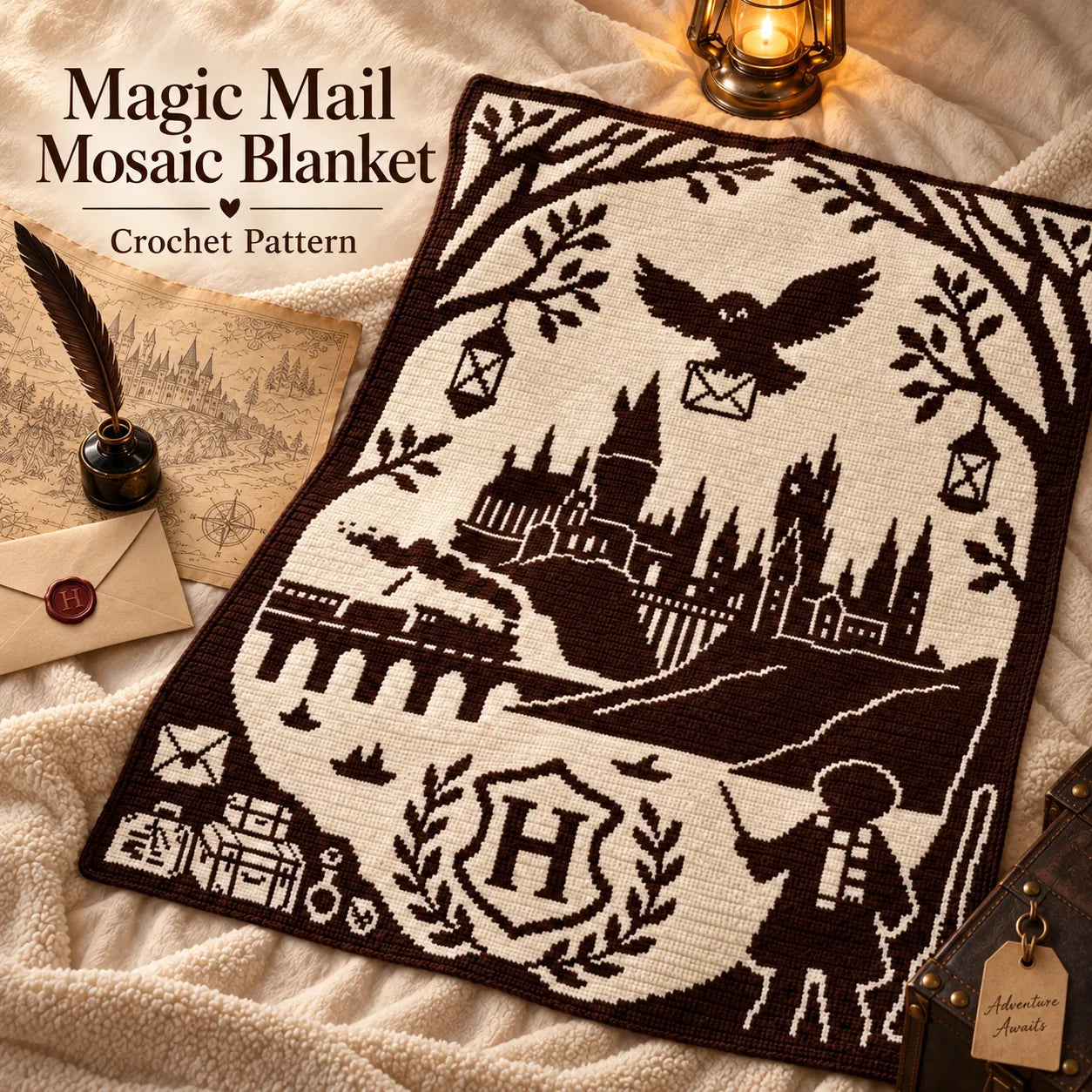 Magic Mail Mosaic Blanket
