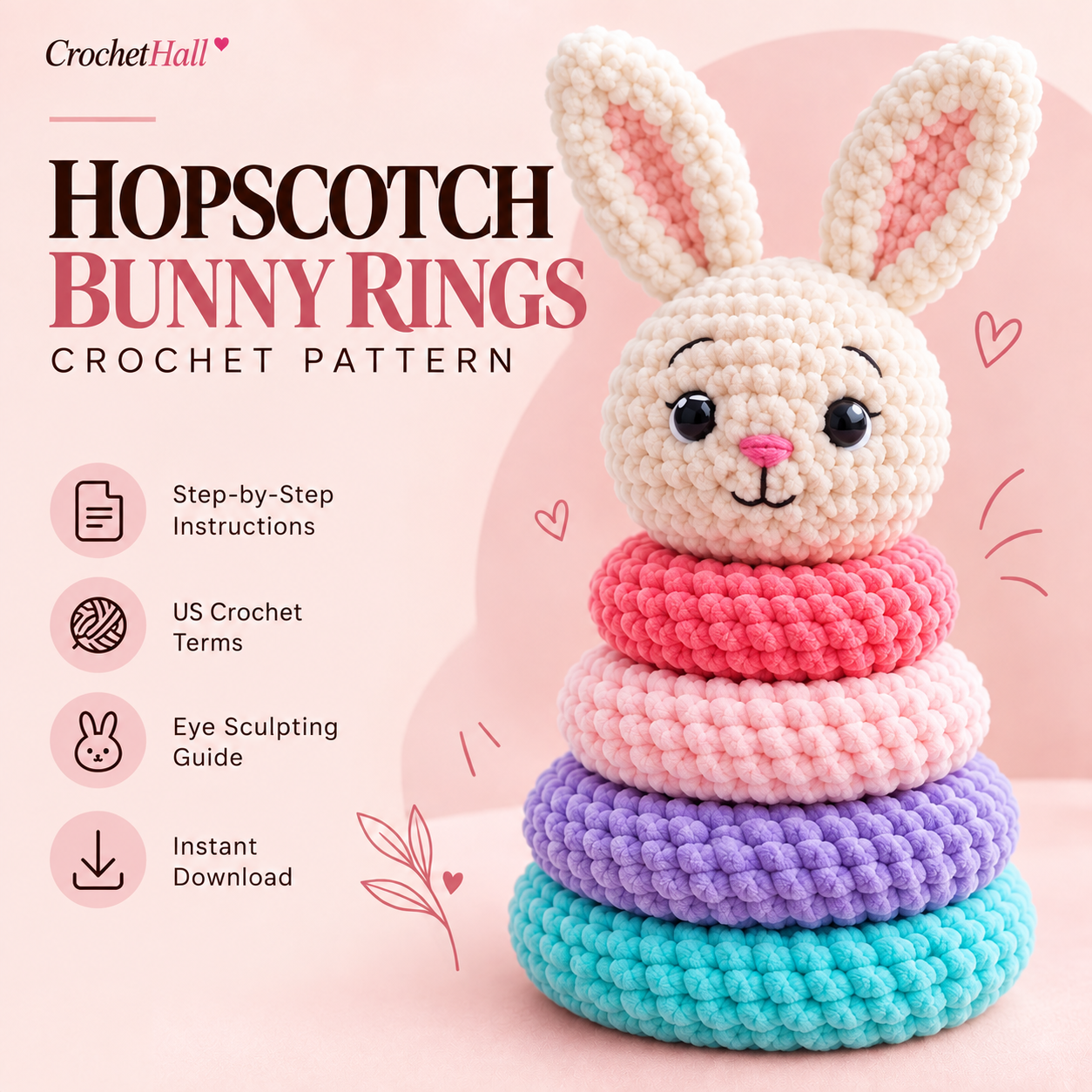 Hopscotch Bunny Rings